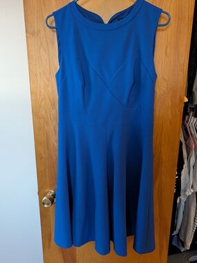 shiny blue dress Shiny Blue Beaded Puffy Long Prom Dresses, Blue Beaded Long Formal Gra –  Lwt Dress main image 1